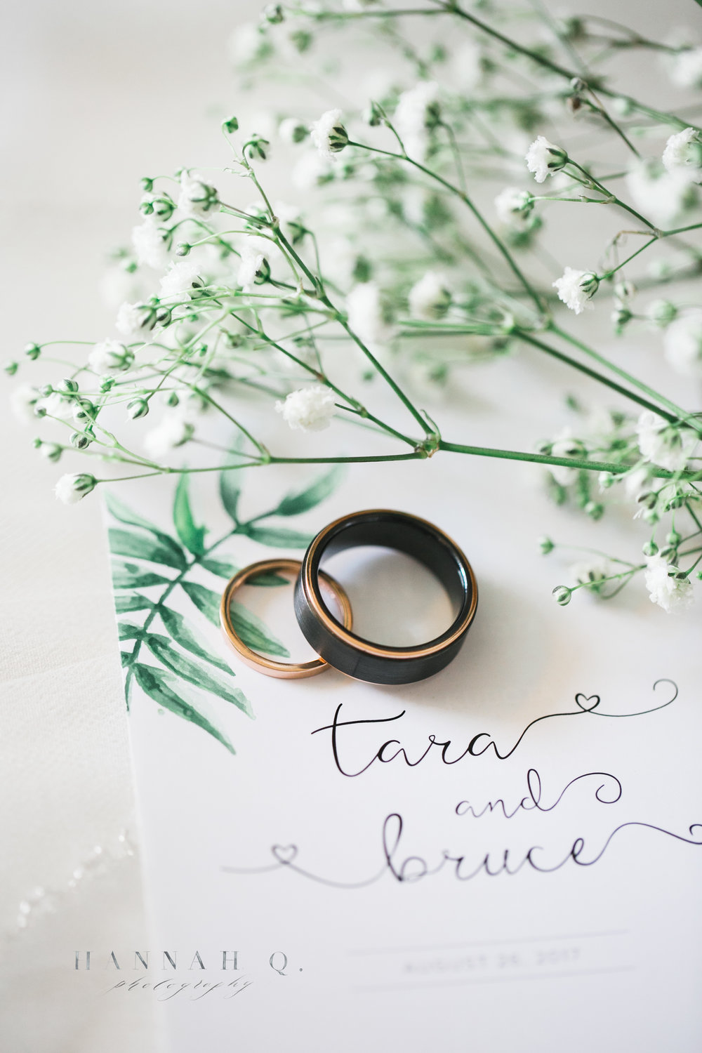 I love our Tara + Bruce added touches of green and foliage to their wedding day.